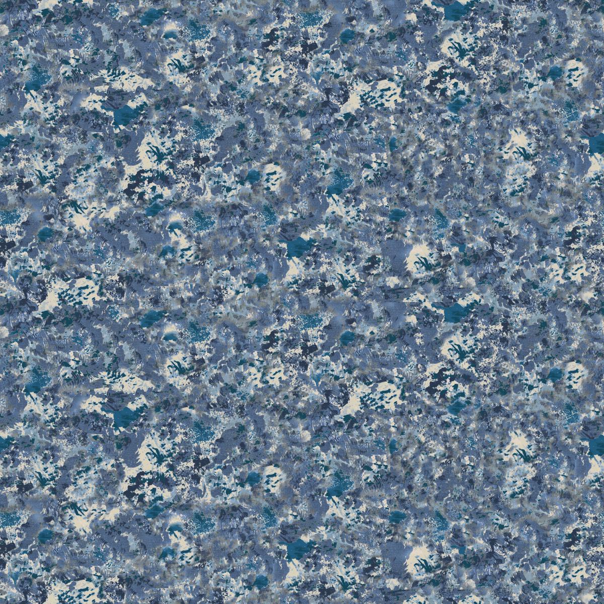 Brisbane on Blue Fabric