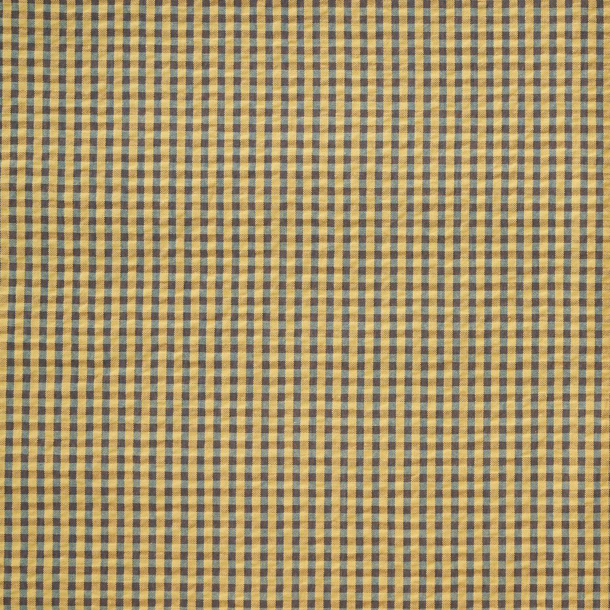 Yarn Dyed Gingham Seersucker Organic Cotton Fabric - Yellow TS-2039-1