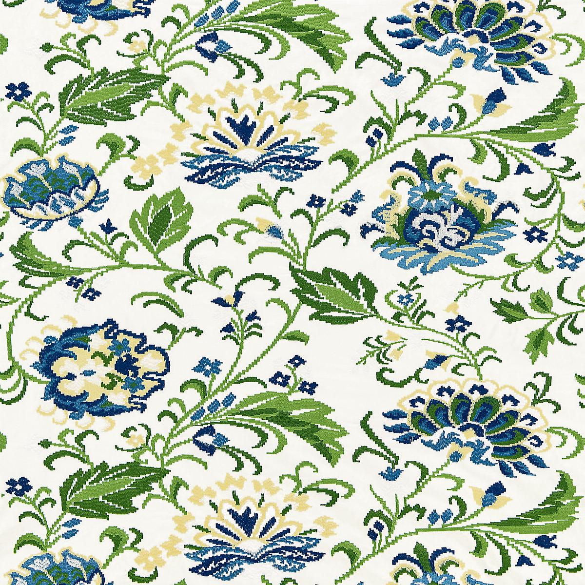 Delphine Embroidery - Jardin by Scalamandre Fabric