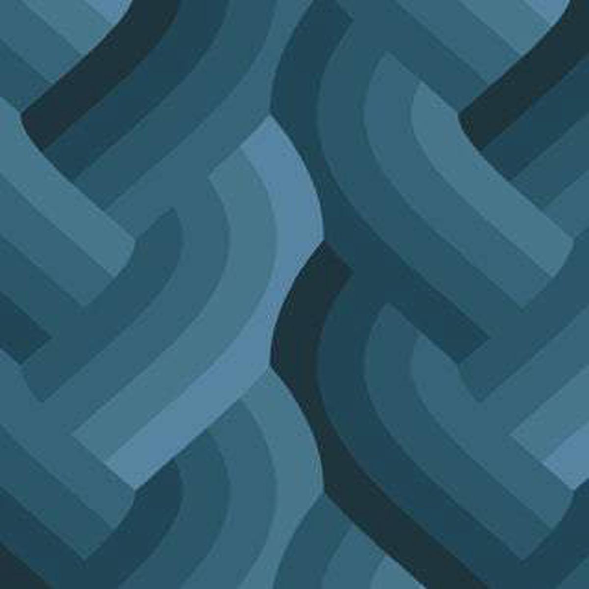 Echo Braid By Emily Van Hoff For Moda Navy