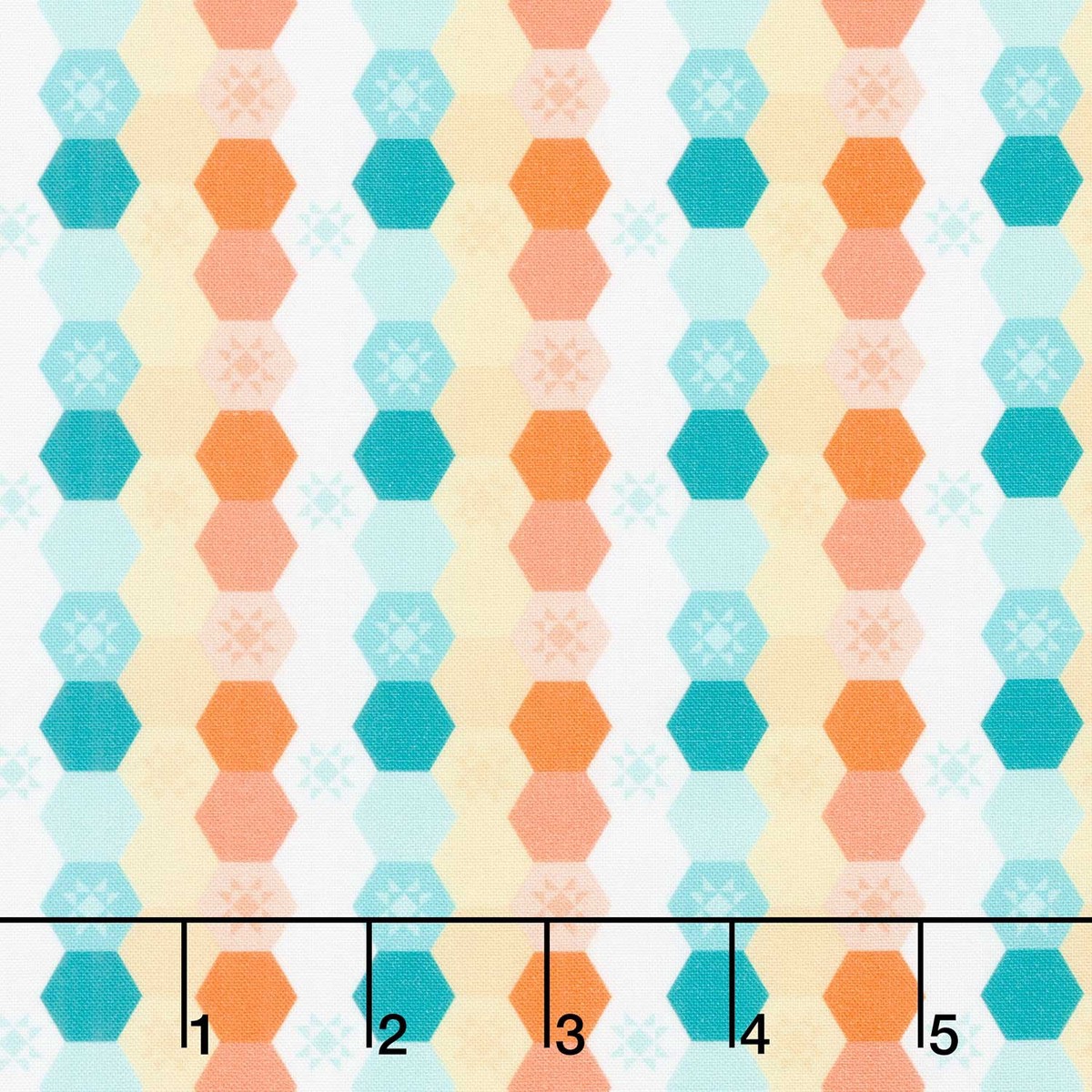 Welcome To Quilt Town - Hexagon Stripe Multi Yardage
