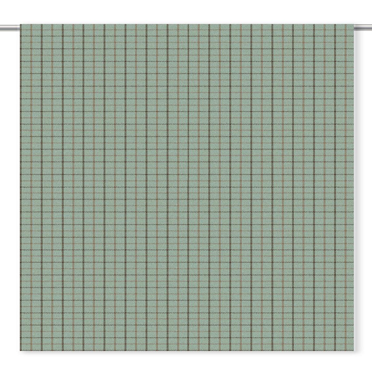 'Tranquil Blue' Fabric by the Yard (Duck Egg Blue/ Brown)
