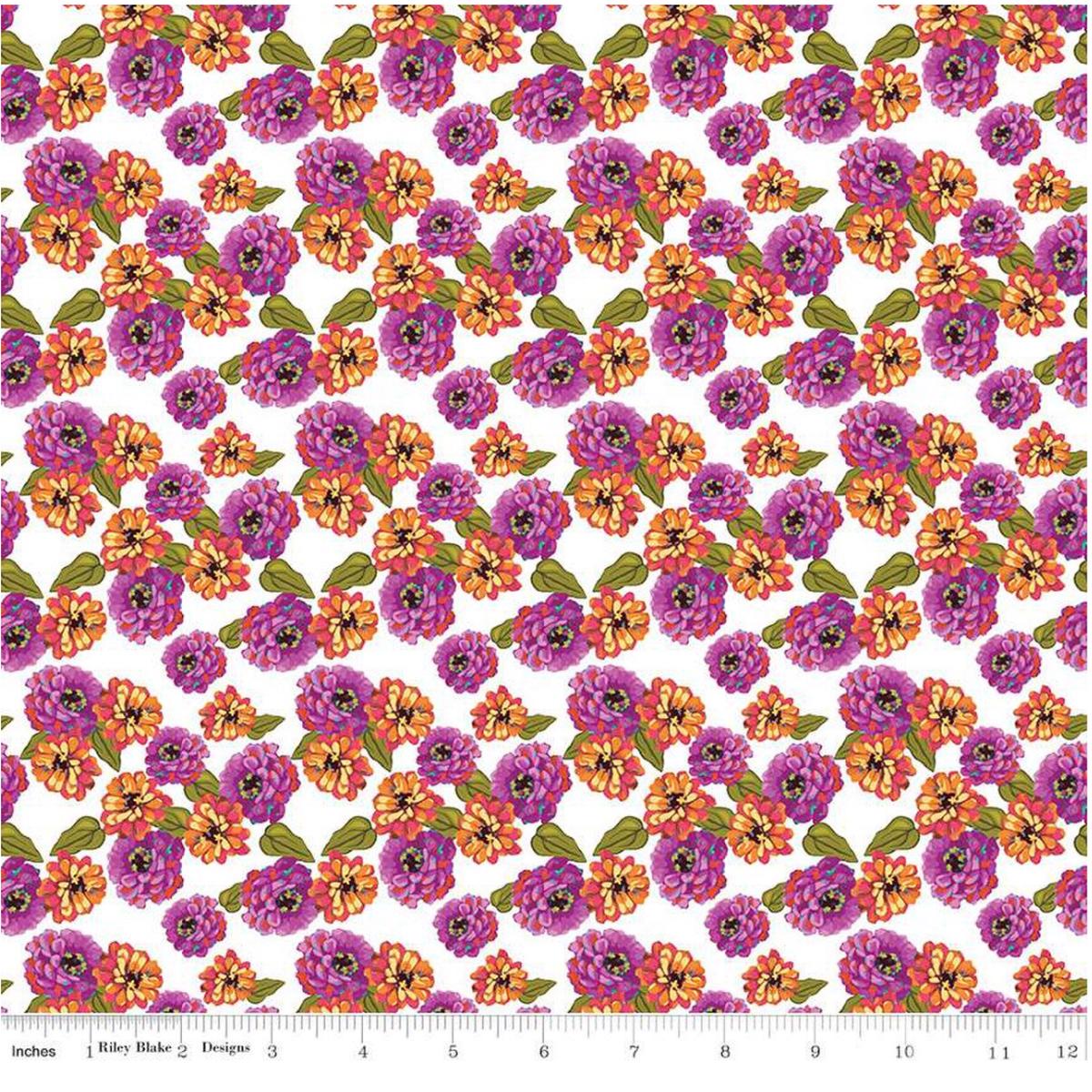 Zinnias-White