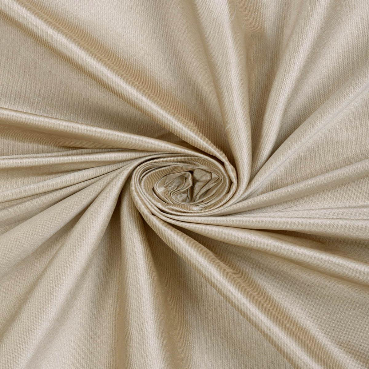 'Kayfab' Fabric by the Yard (Ecru/ Tan Brown)