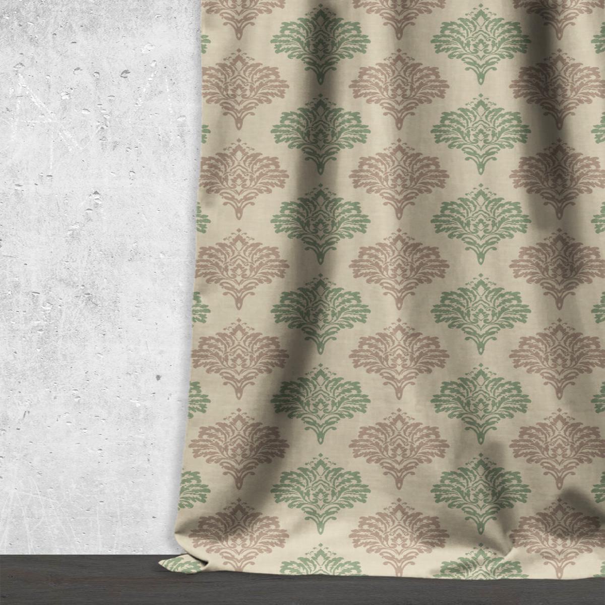 'Fragrant Field' Fabric by the Yard (Green/ Grey)