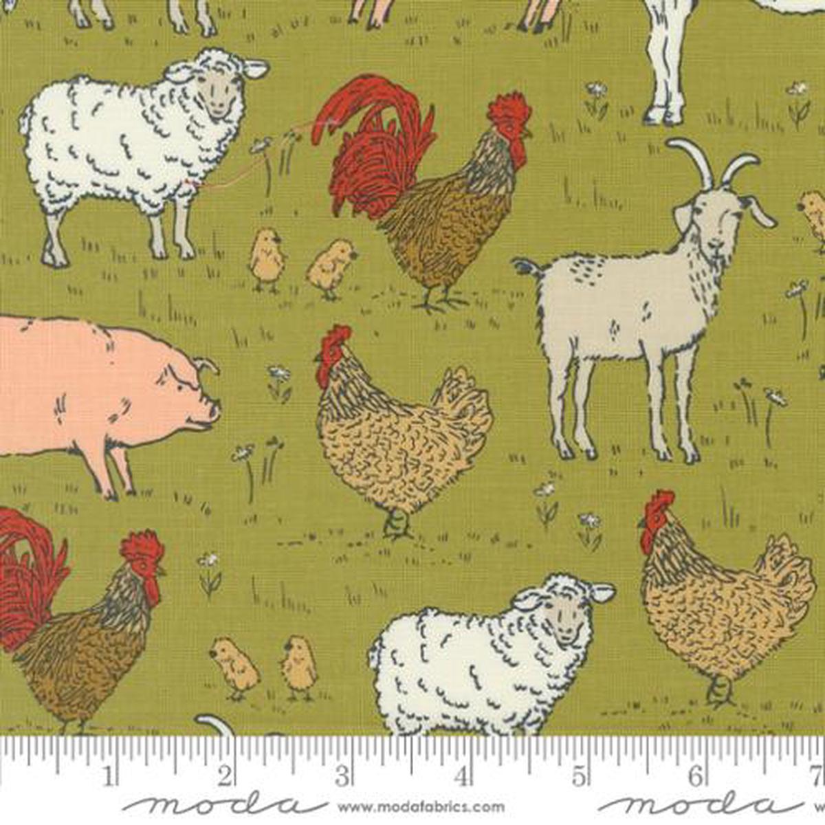 Farmstead Collection Animal Farm Cotton Fabric 20903