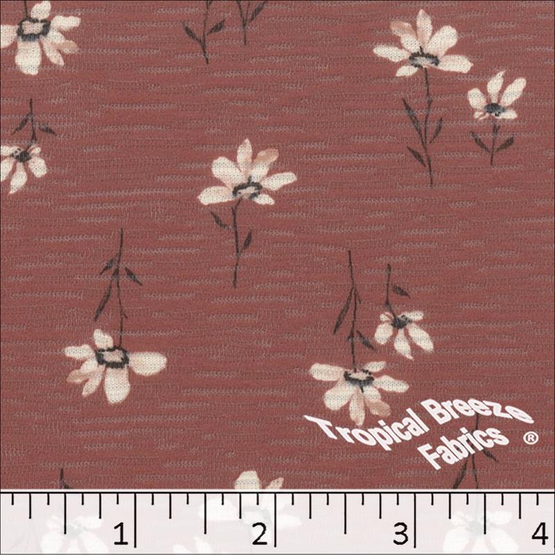 Rebecca Floral Knit Print Fabric 573526