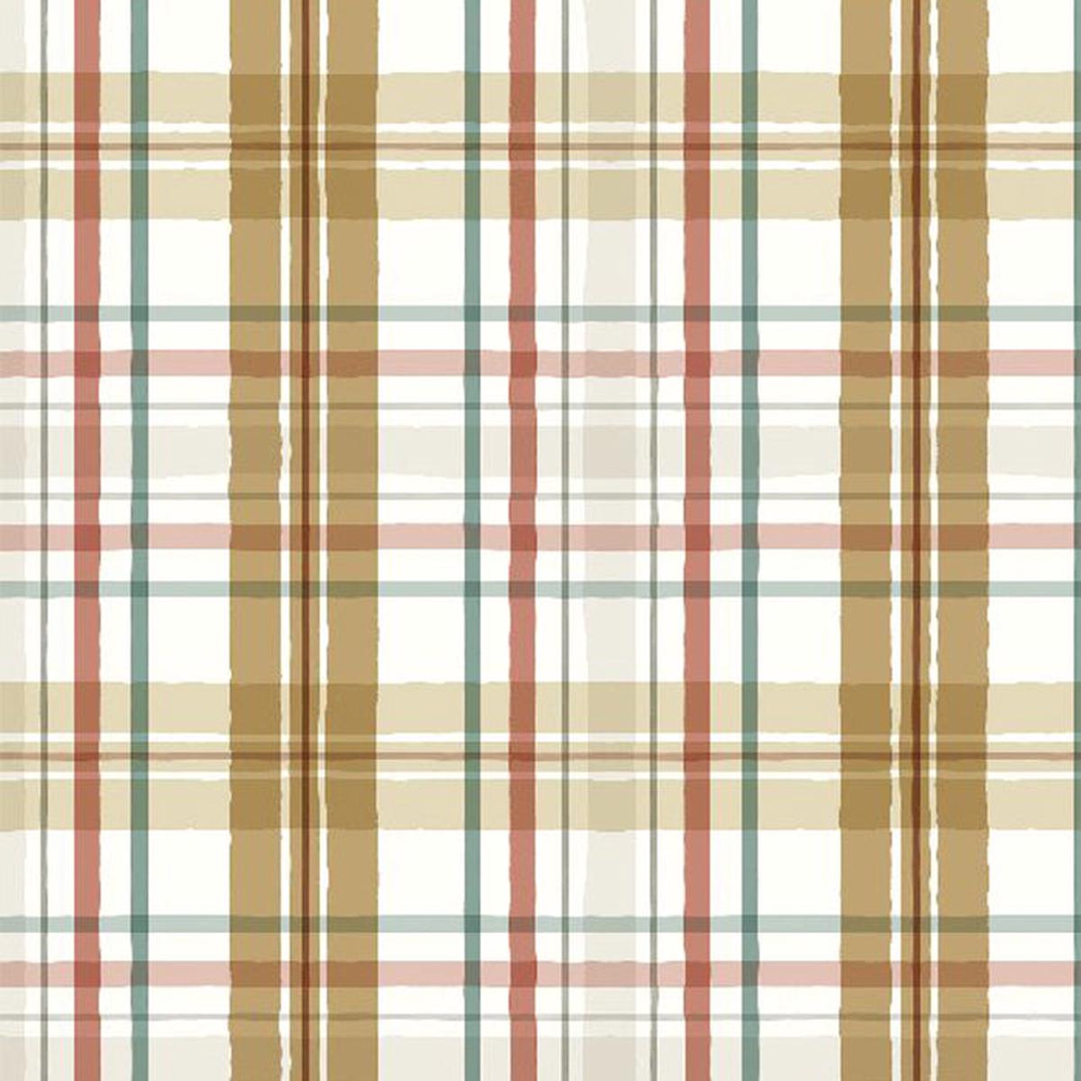 Season's Study Collection Plaid Cotton Fabric 17841