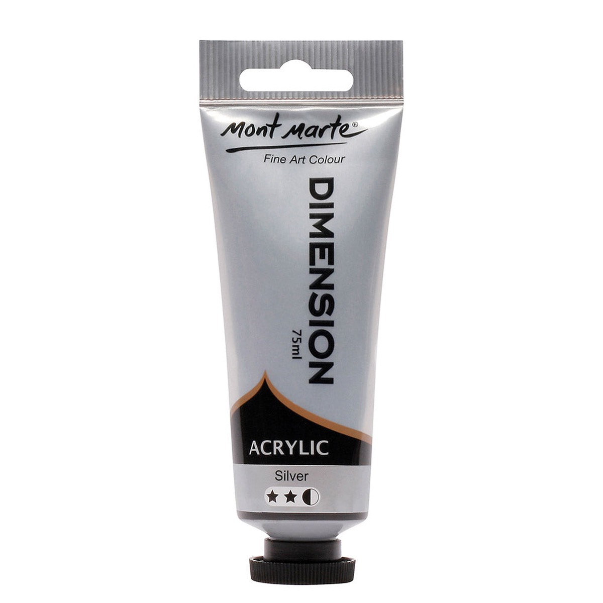 MONT MARTE Dimension Acrylic Paint - 75ml - Silver