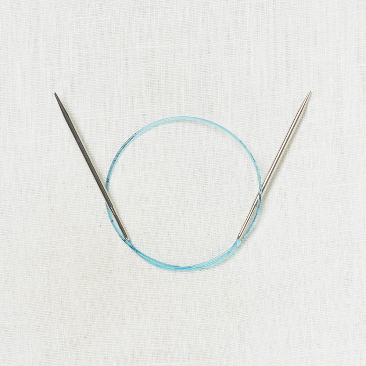 skacel by addi Rocket 2 (Squared) Circular Knitting Needles, Fixed 16 Inch (40 cm) Plated Brass Tips with Flexible Nylon Cord, 5 mm (US Size 8)