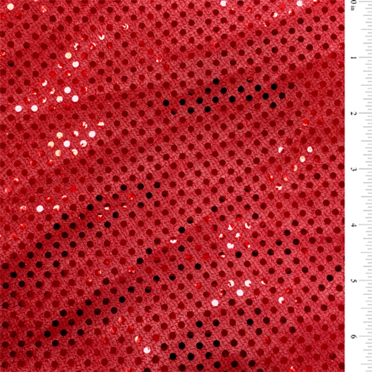 12 YD Bolt-Red Sequin Knit Fabric