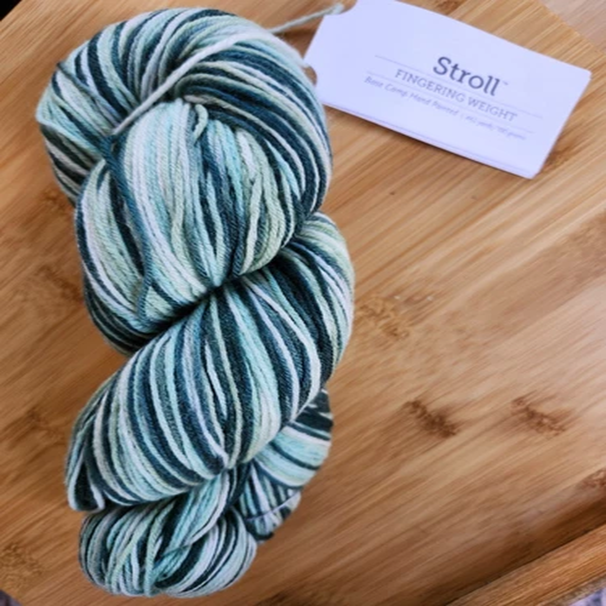 Knit Picks STROLL Fingering Yarn - Base Camp Hand Painted Greens - Discontinued