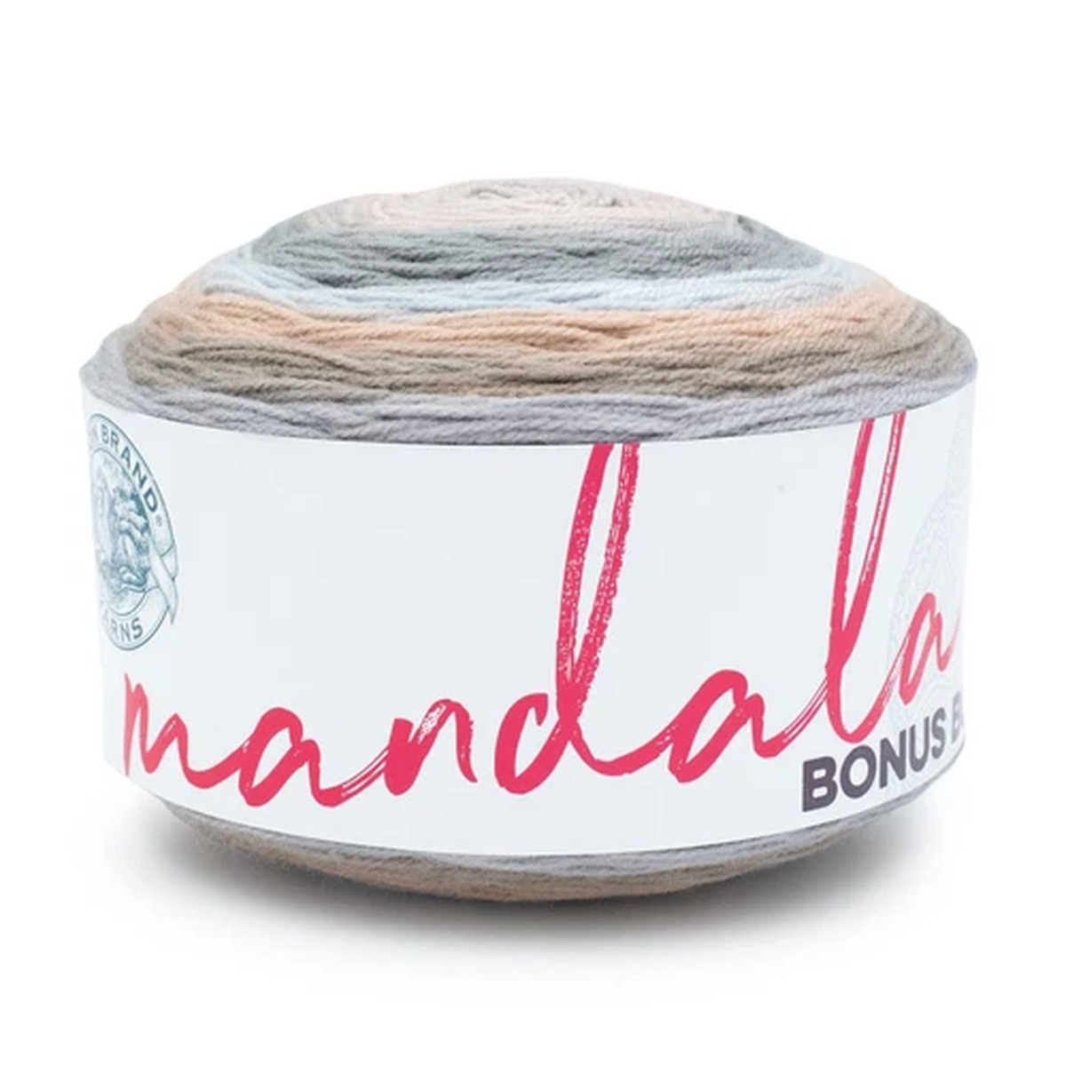 (1 Skein) Lion Brand Yarn 125-262E Mandala Bonus Bundle Yarn, Chewy