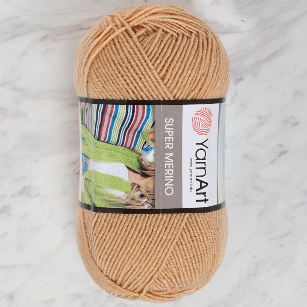 Yarnart Super Merino Yarn, Beige - 219
