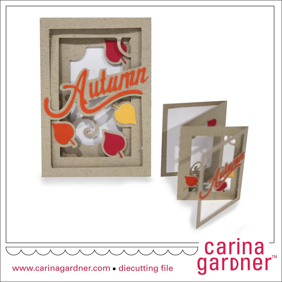 Autumn Accordion Card - Digital Download