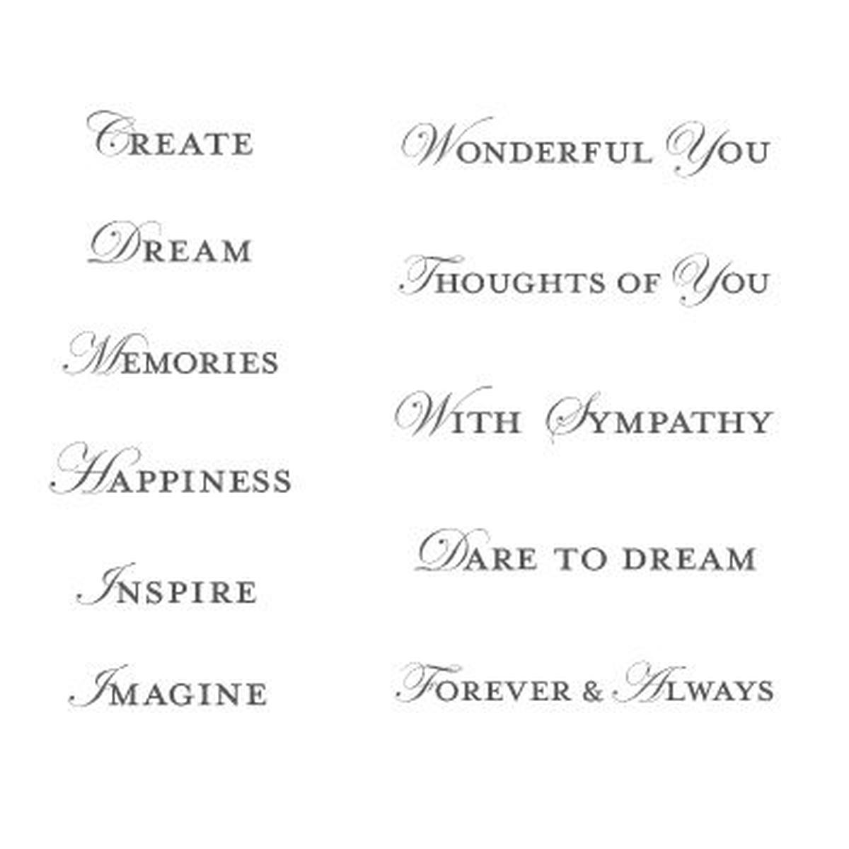 Loving Thoughts | Retired Wood Mount Stamp Set | Stampin' Up!
