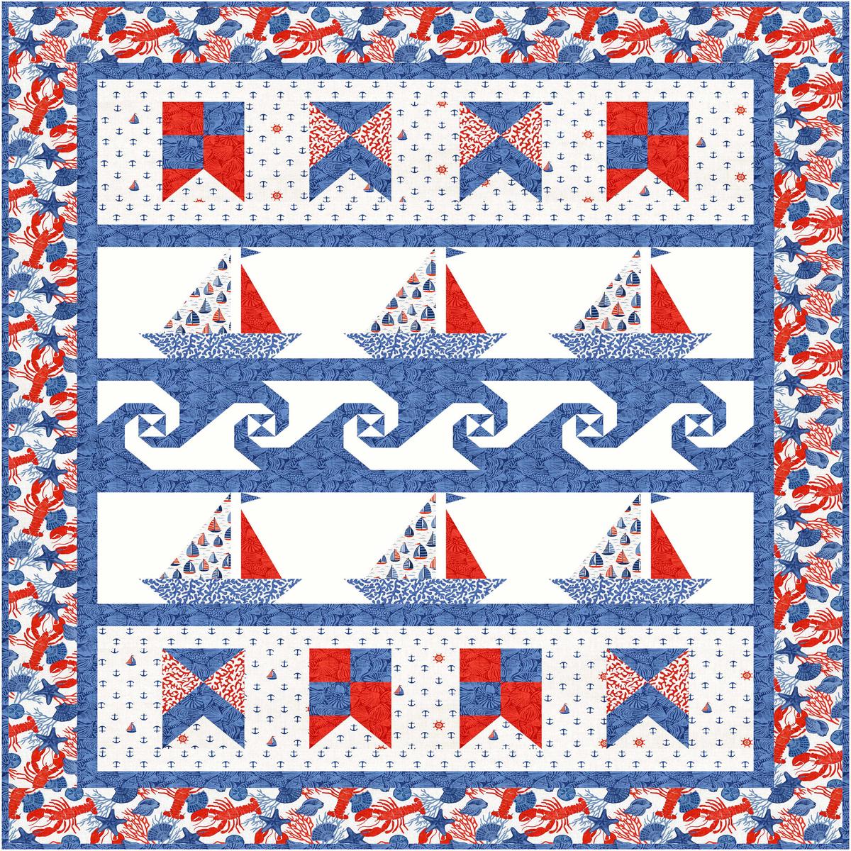 Ocean in Motion Pattern #570