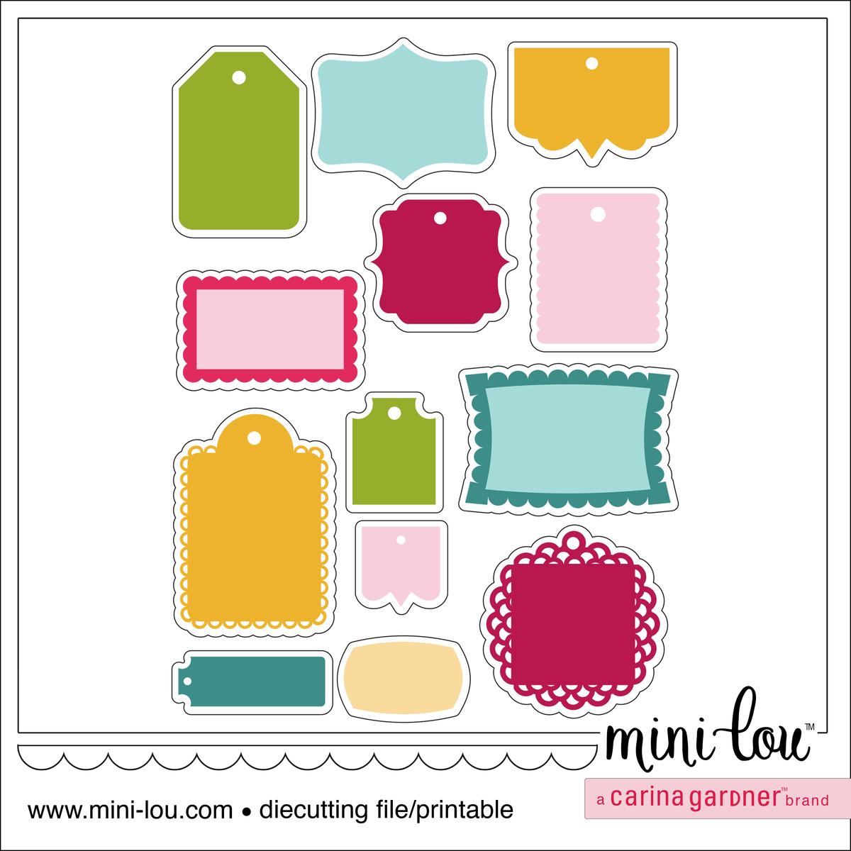 MiniLou Taggy Tags Stickers