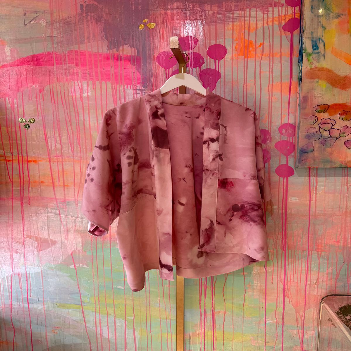 silk jacket hand dyed 251102