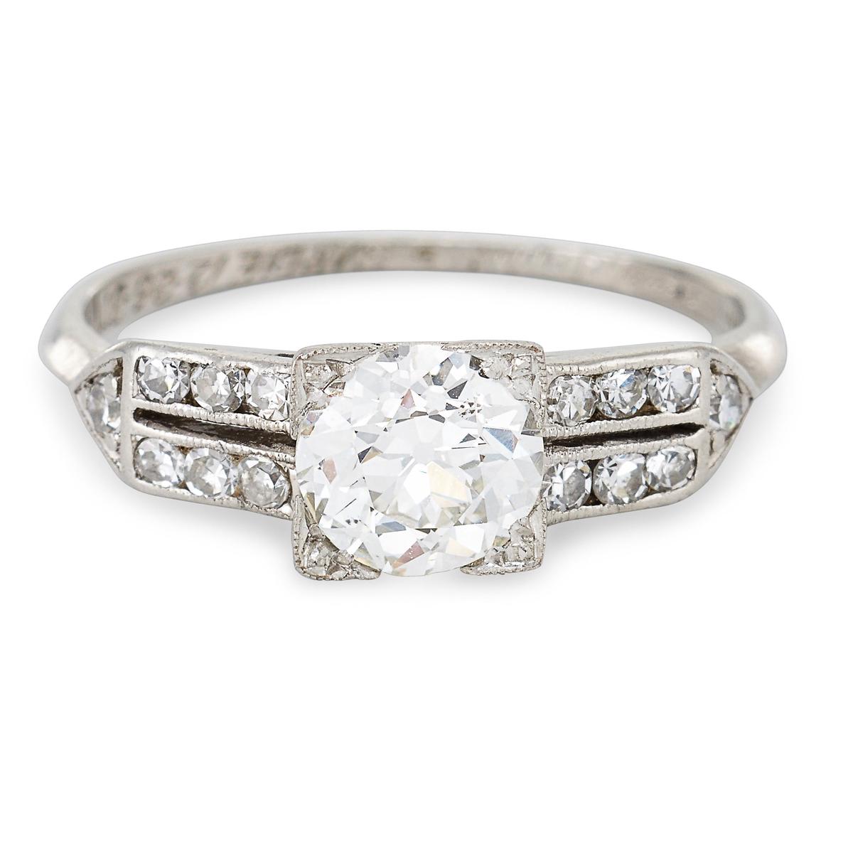 1937 Art Deco Engagement Ring