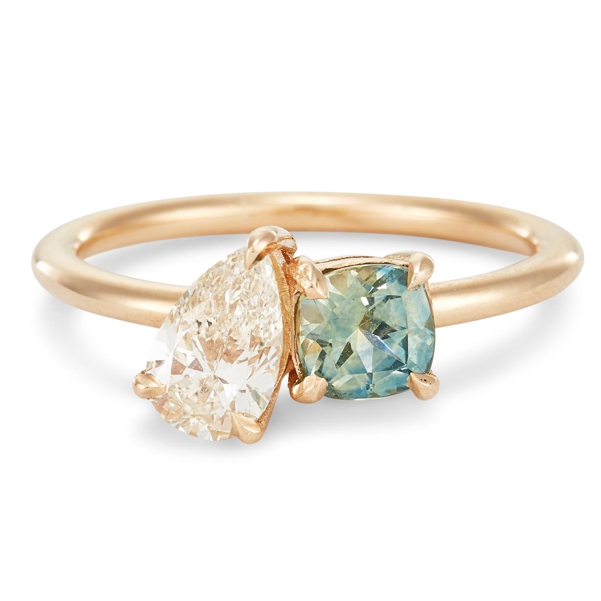 Custom Modern Toi Et Moi Engagement Ring *Made-To-Order*