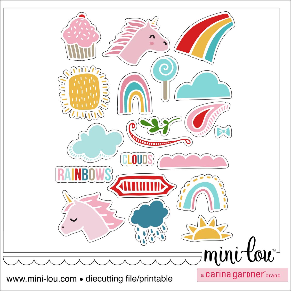 MiniLou Unicorny Stuff Stickers