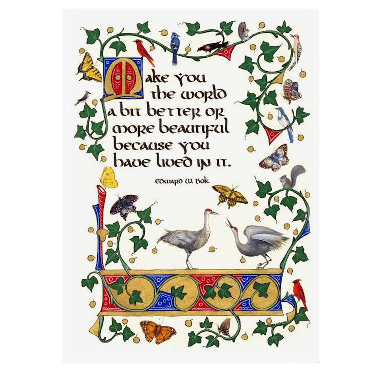 "Make You the World" Postcard