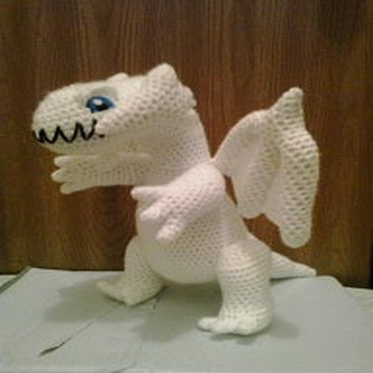 Blue Eyes White Dragon Yu-Gi-Oh Amigurumi Plush