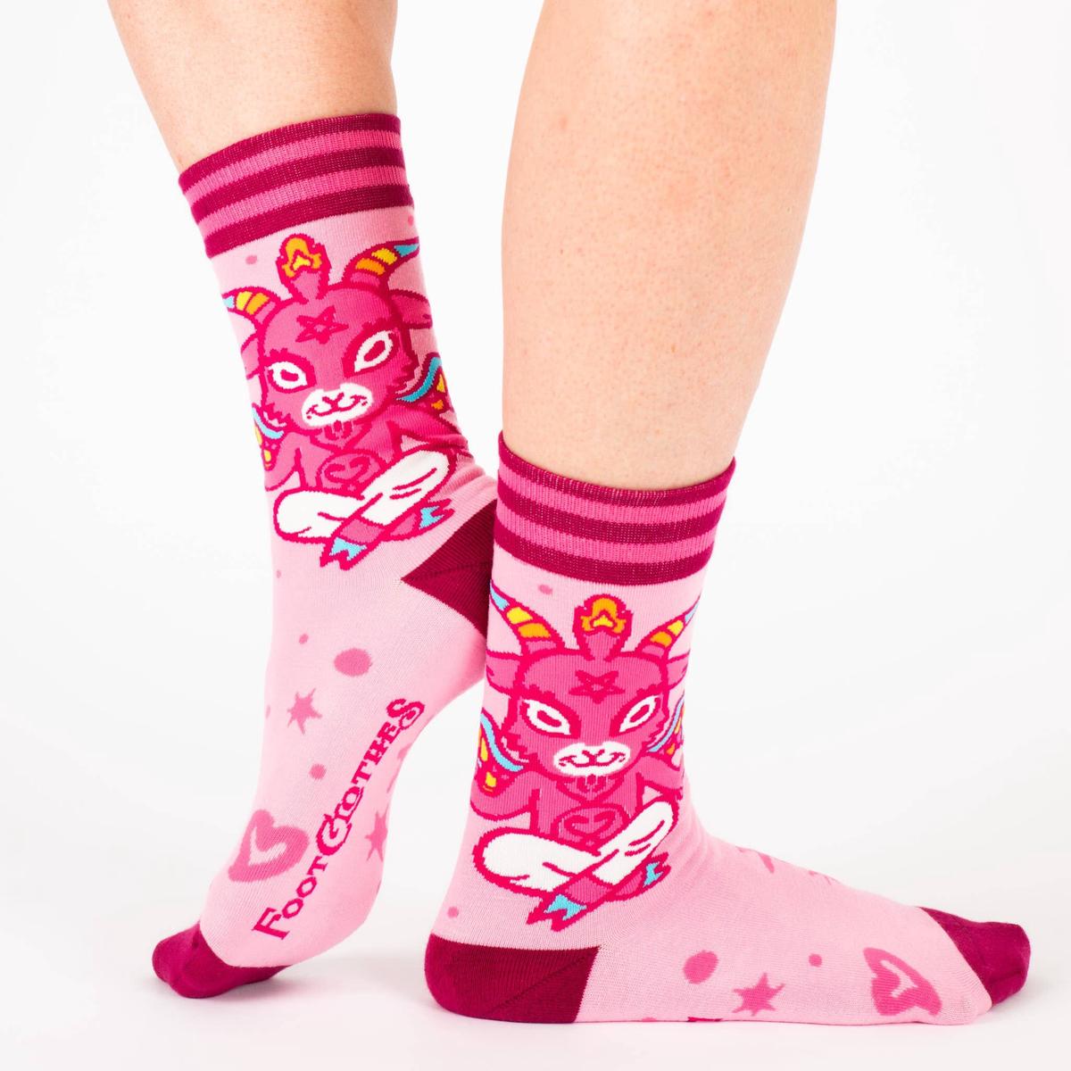 Cute Baphomet Crew Socks