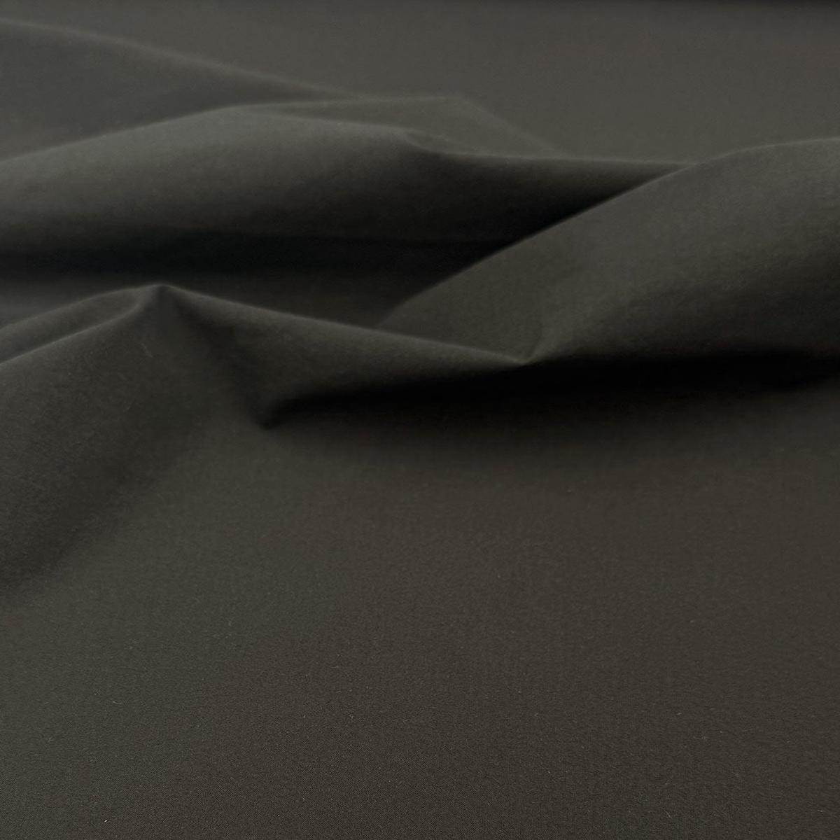 Black Soft Washed Crinkle Cotton Fabric