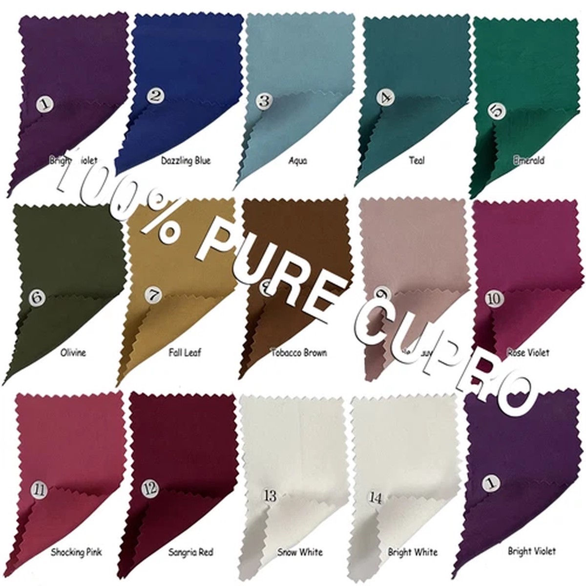 100% Cupro Silk Fabric Craft Materials Dress Cloth Cupra Silky Satin by yard 57"
