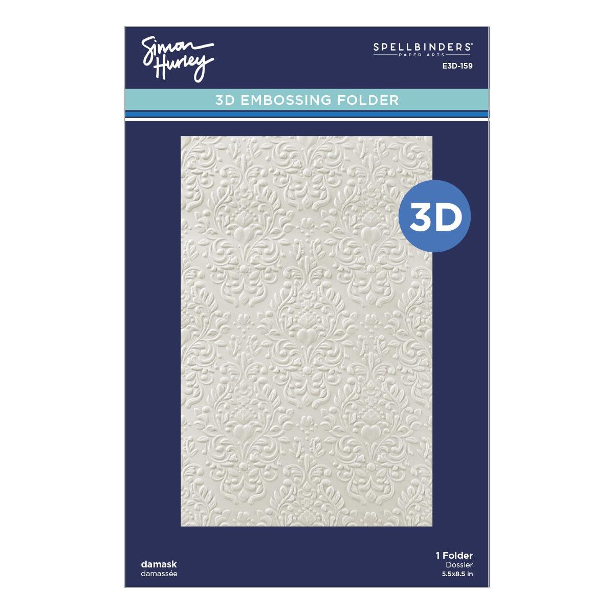 Spellbinders Damask 3D Embossing Folder