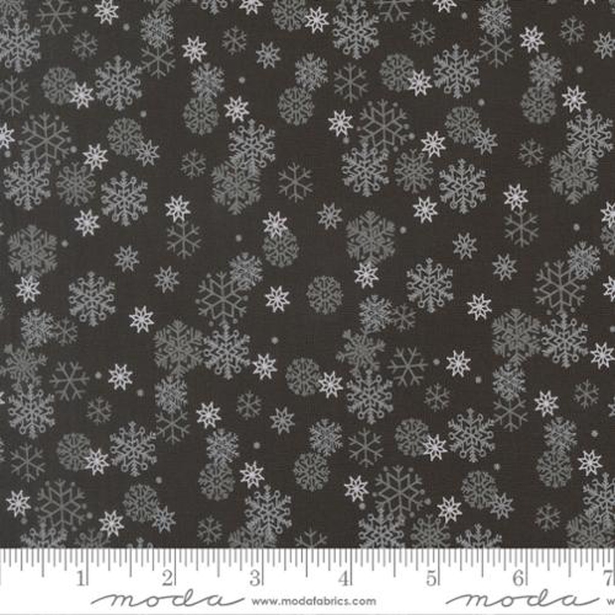Holiday Cheer Midnight Snow Flurry 44"/45" Cotton Fabric Per Yard