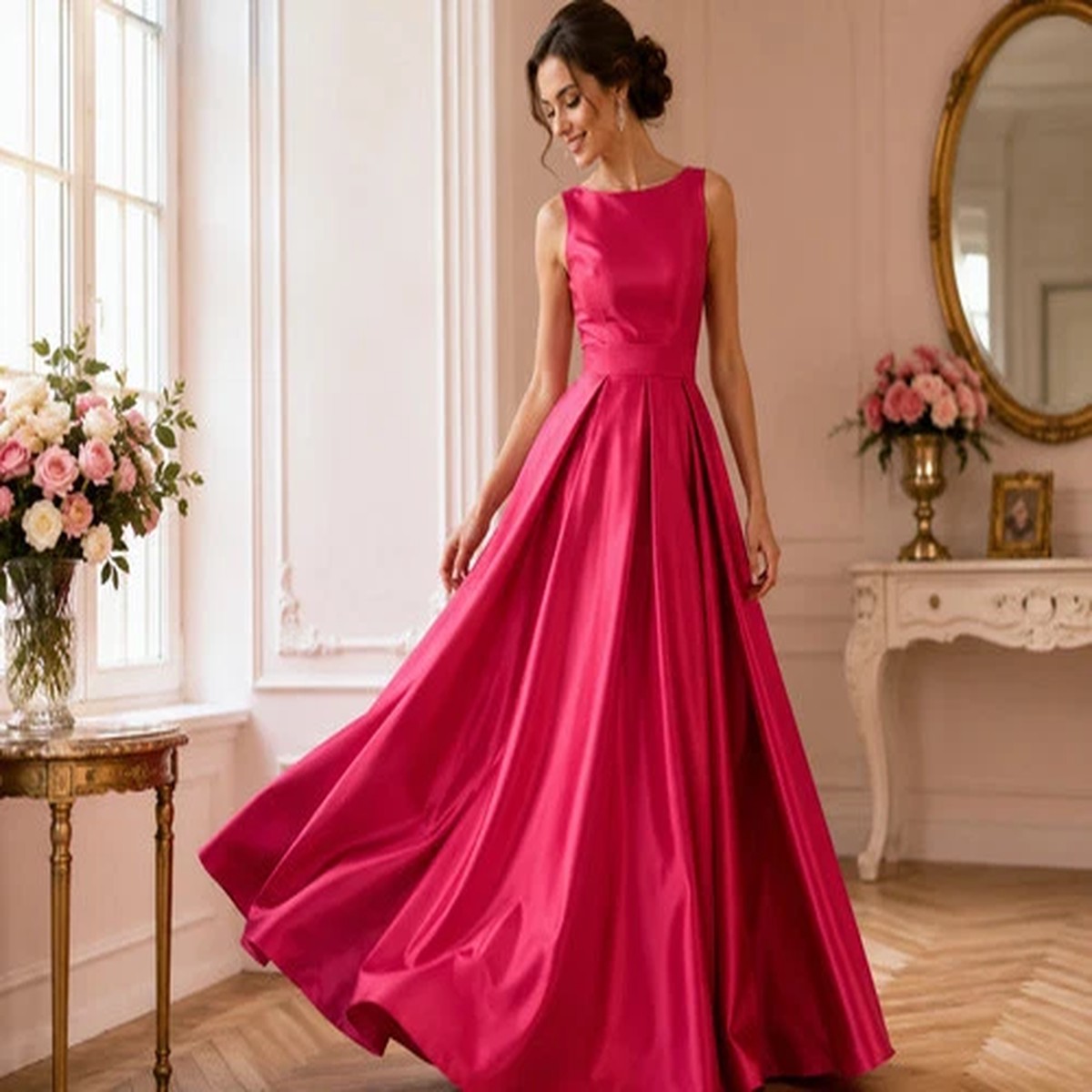 Plain Polyester Faux Silk Taffeta dress craft fabric 142cm wide M2135