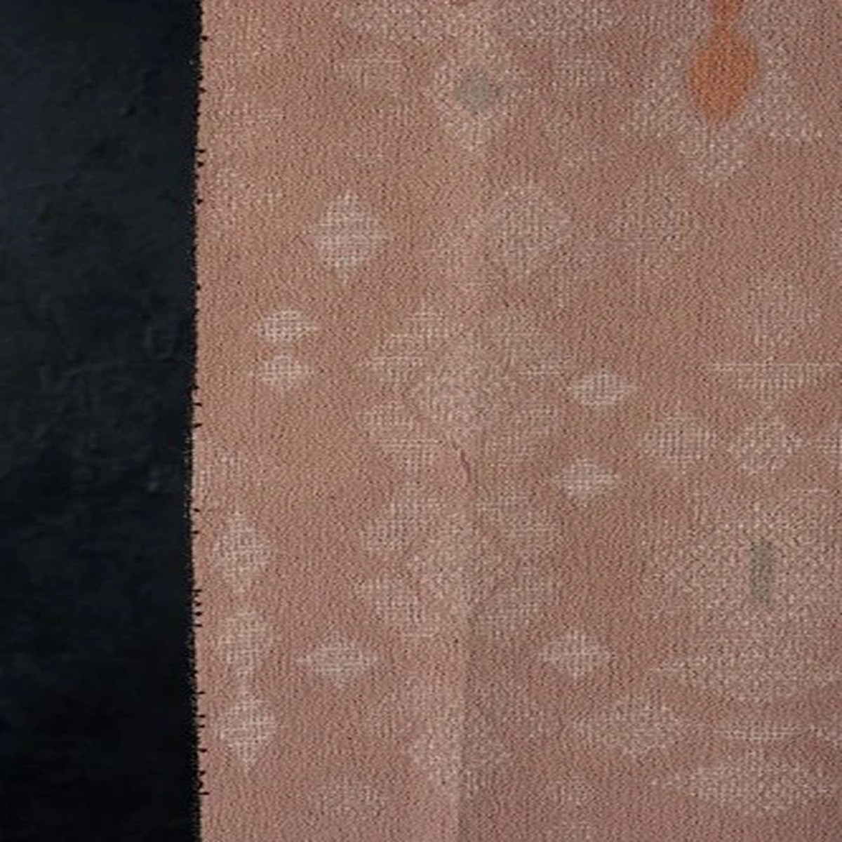 Vintage Japanese Omeshi Silk Fabric Scrap / Traditional Textile Remnant 63"