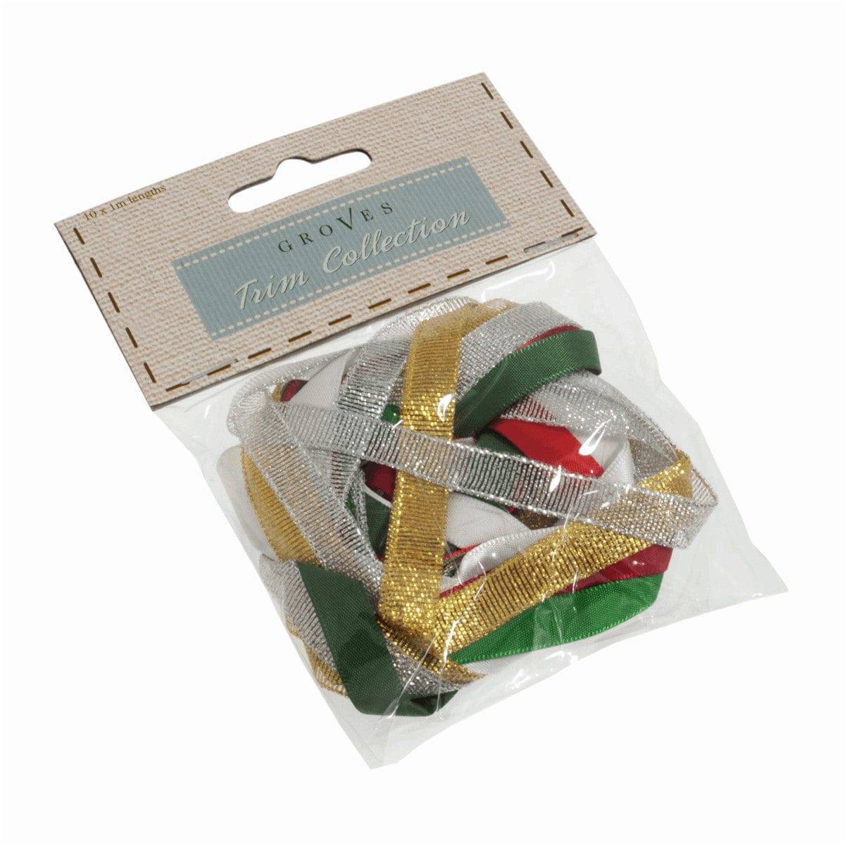 Christmas Ribbons Collection - Assortment (10pcs x 1m)