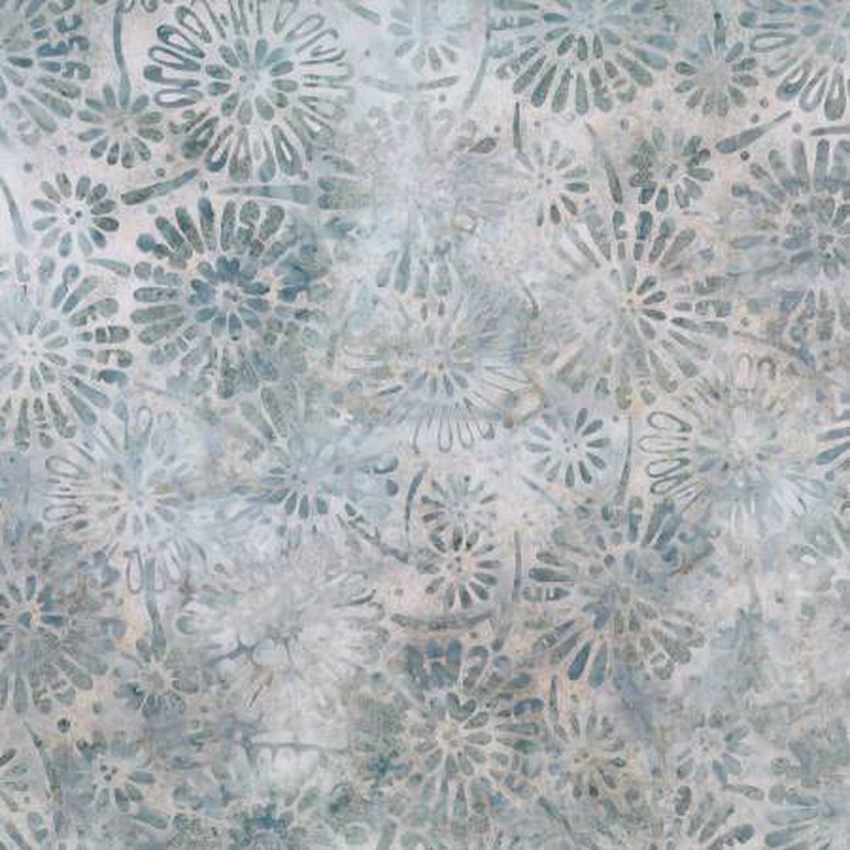 WL Shoreline Ivory Flower Burst Batik