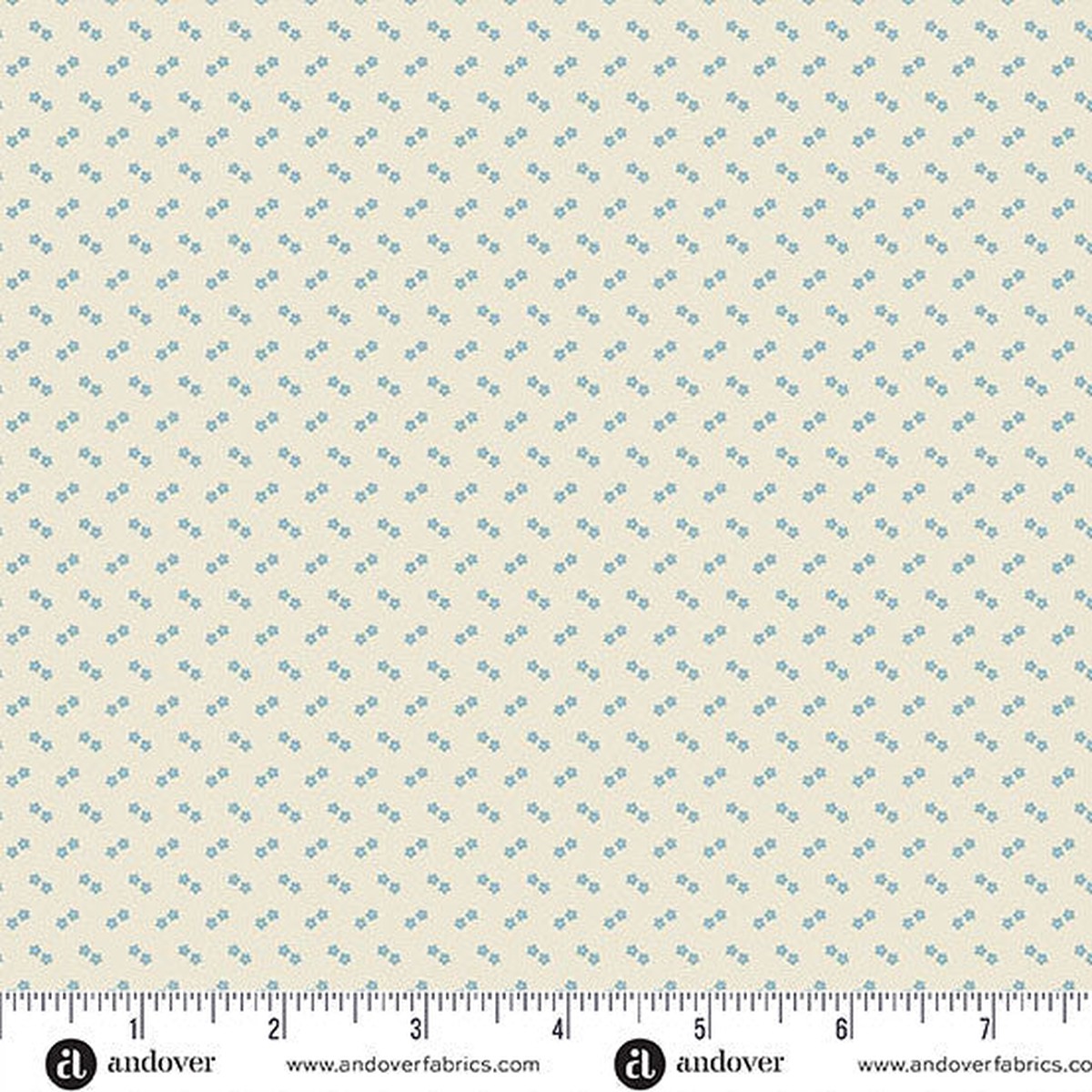 Special Delivery Double Daisy Airy 44"/45" Cotton Fabric Per Yard