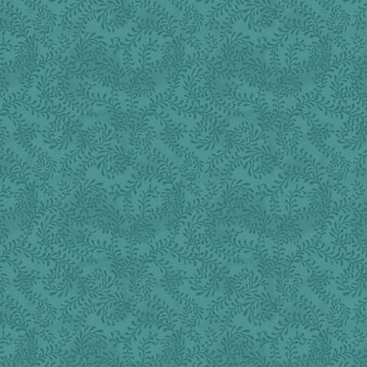WL Teal Swirling Leaves 108in Wide Back
