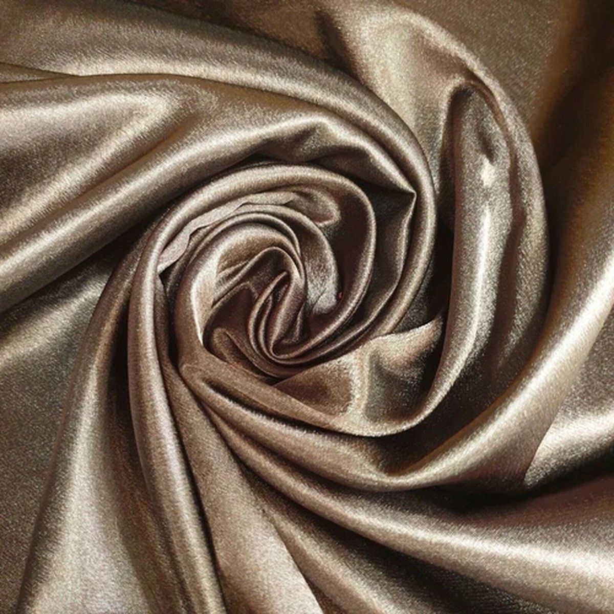 *Clearance* Shiny Liquid Satin-Backed Crepe Dress Material Fabric Chocolate -58"