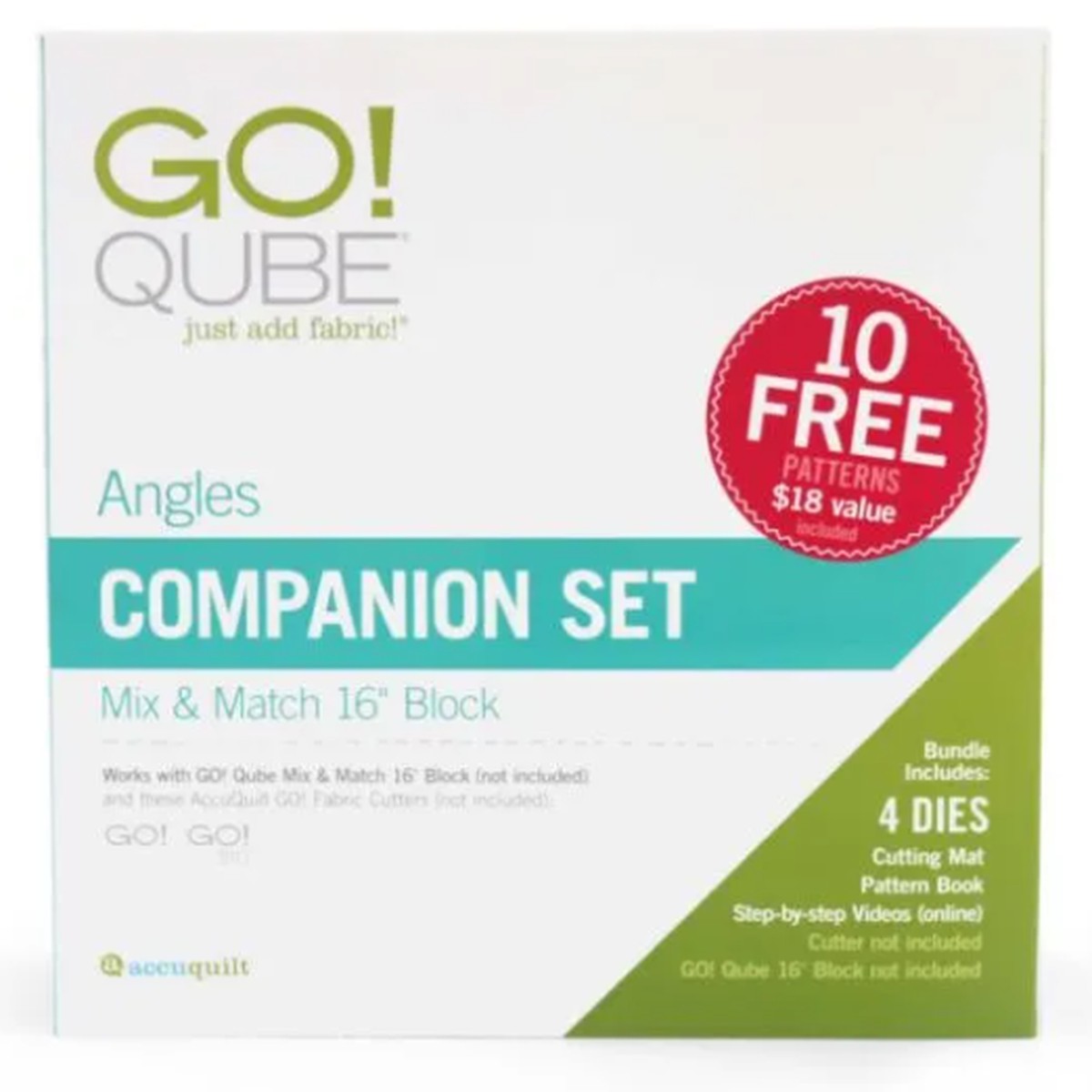 AccuQuilt GO! Qube 16" Companion Set Angles