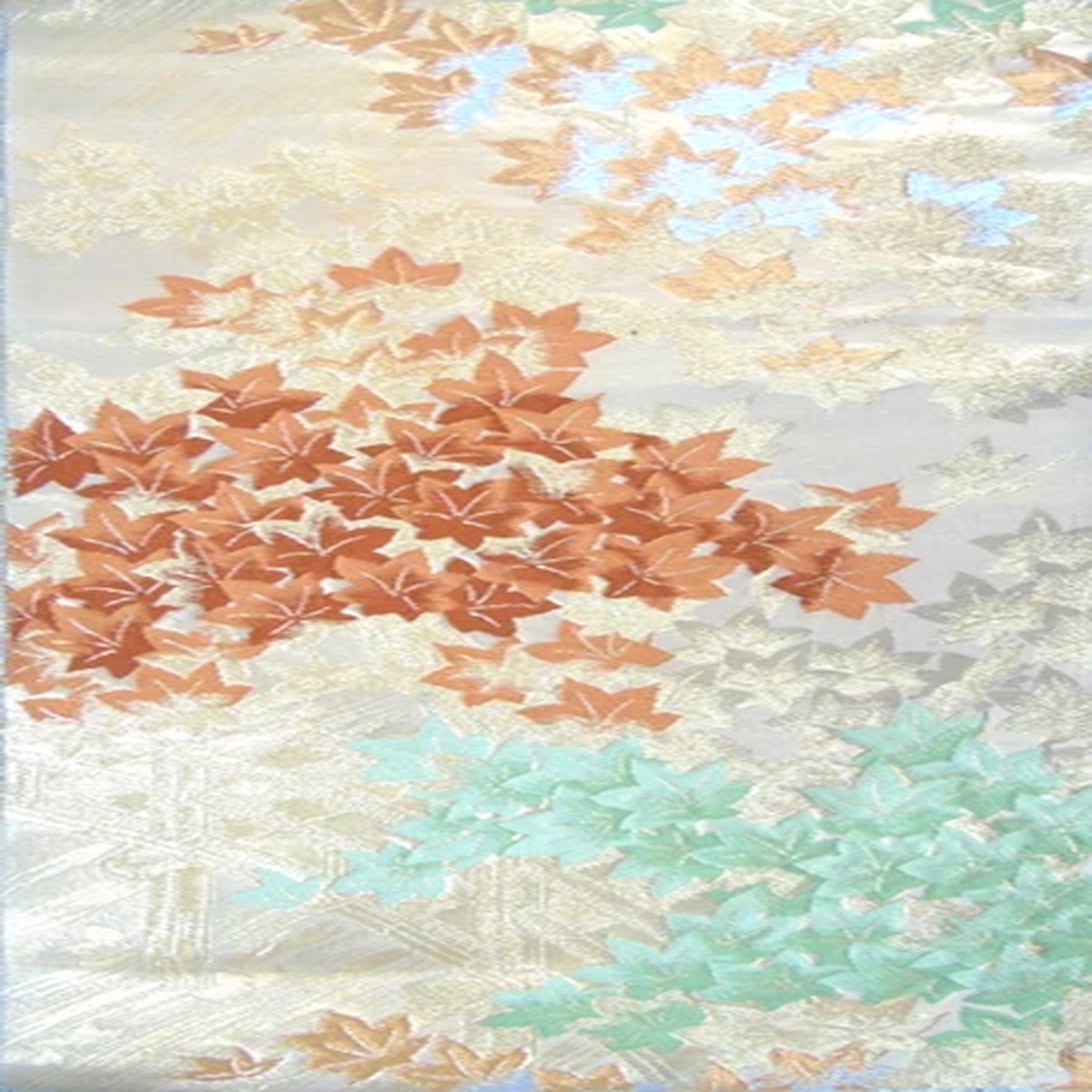 [AYANE] MAPLE LEAVES (Sample) - Japanese Silk OBI Fabric