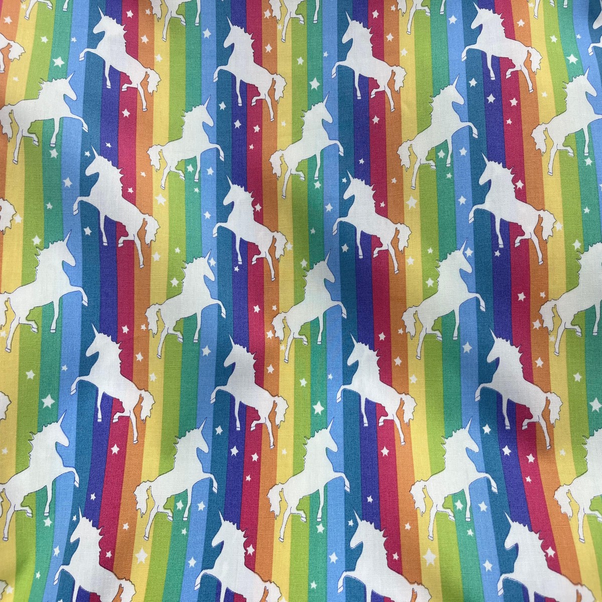 Bright Unicorn - Cotton Poplin Patchwork