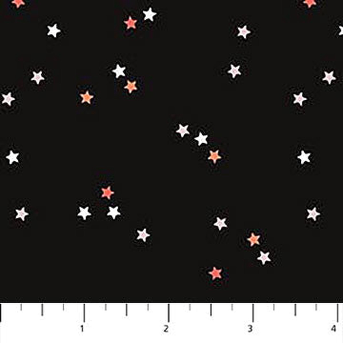 Black Stars Sweet Treats 44"/45" Cotton Fabric Per Yard