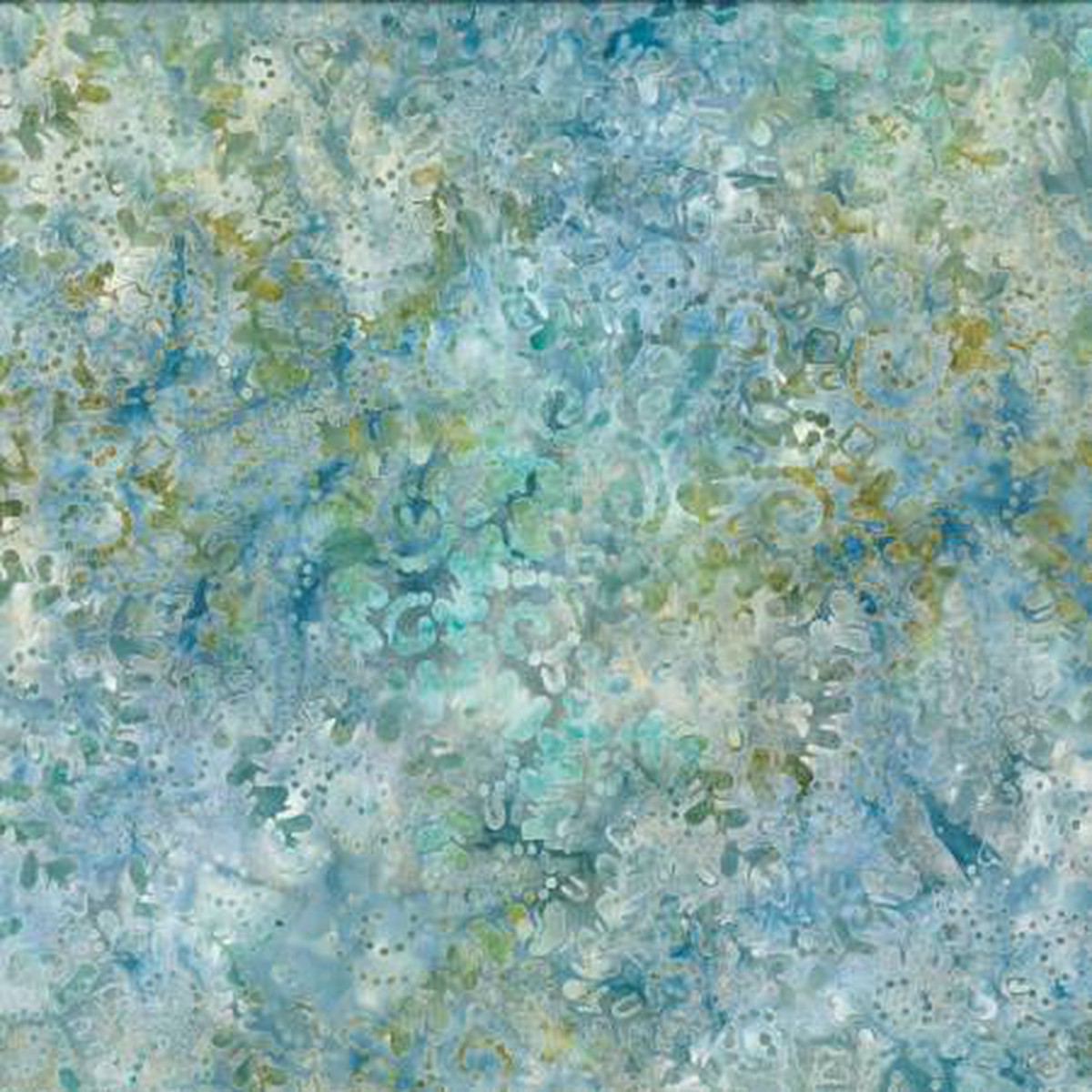 WL Shoreline Blue Twirling Lines Batik