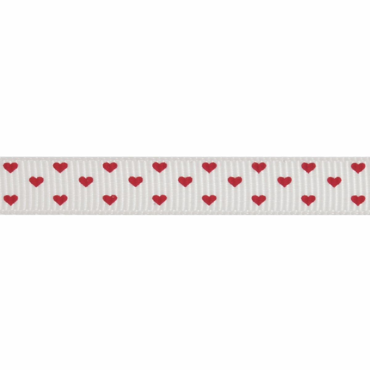 Heart Print Grosgrain Ribbon