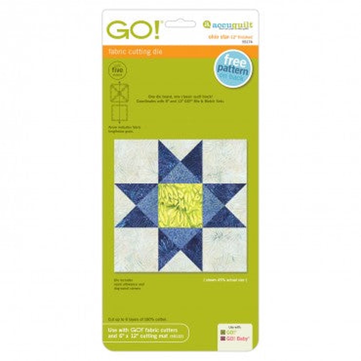 AccuQuilt GO! Ohio Star 12" Finished #55174