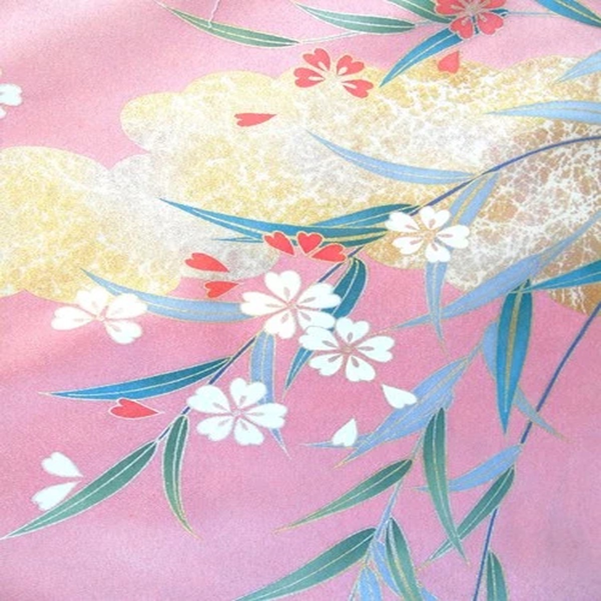 [AYANE] WEEPING CHERRY BLOSSOMS 88cm - Japanese Silk Fabric