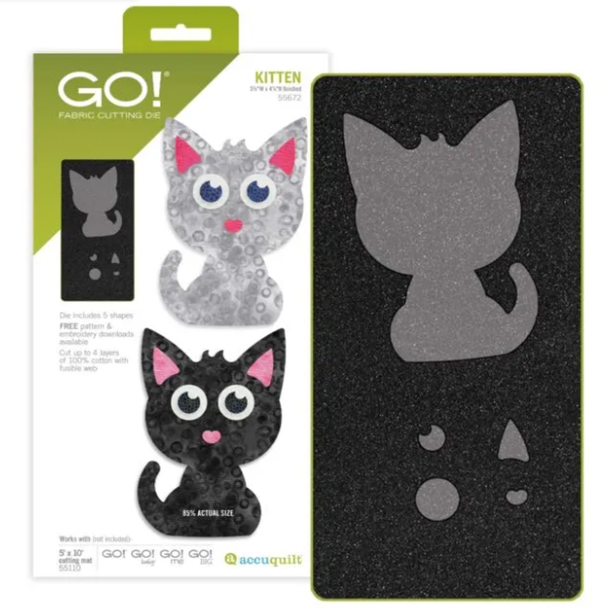 AccuQuilt GO! Kitten Die