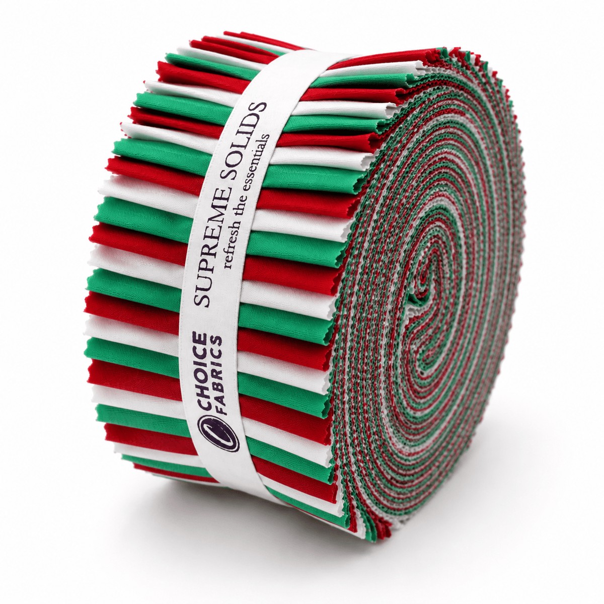 Supreme Solids - 2.5" Roll - Christmas (40 Strips)